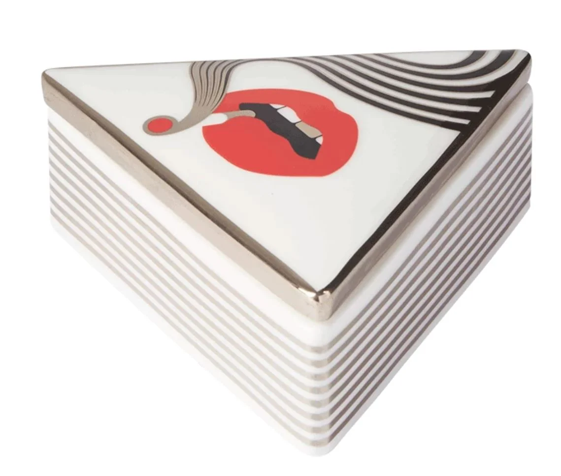 JONATHAN ADLER X HIGHER STANDARDS SMOLDER TRIANGLE BOX