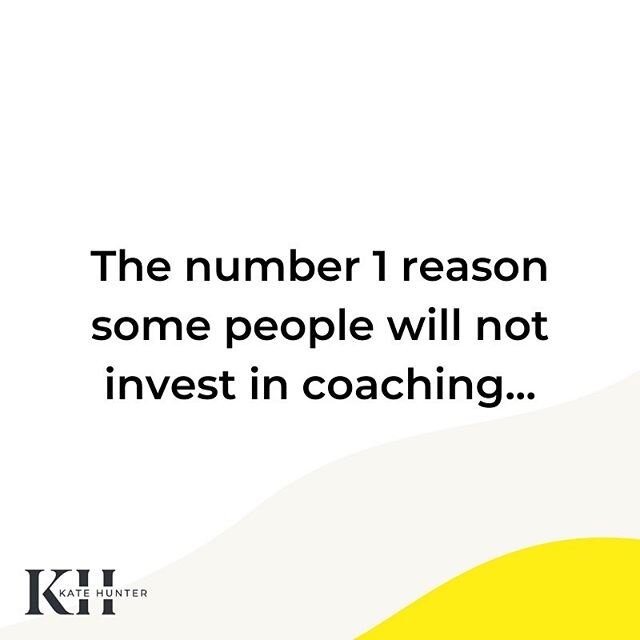 ❎The number 1 reason some people won&rsquo;t invest in my coaching programmes:

Before I jump on that... let me tell you what&rsquo;s it&rsquo;s not: ❎It&rsquo;s not because I don&rsquo;t have enough proven case studies of successful results ❎It&rsqu