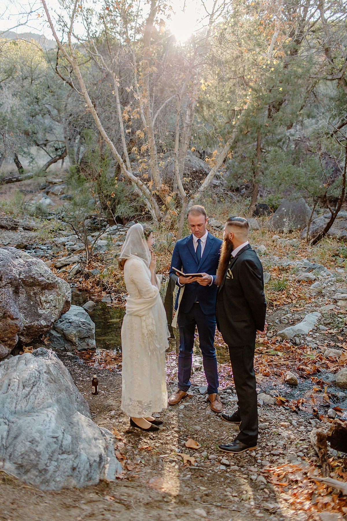  start of vow renewal in arizona with Tucson couples photographer  