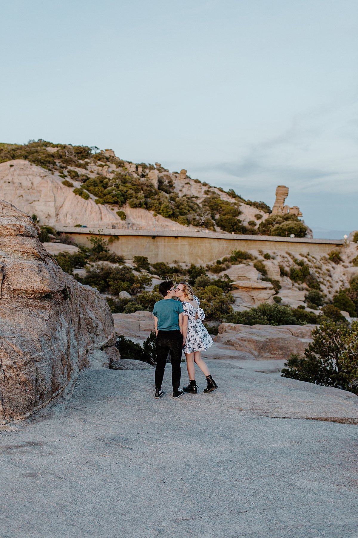  Blue hour engagement session with lesbian couple by Lucy Bouman photography 