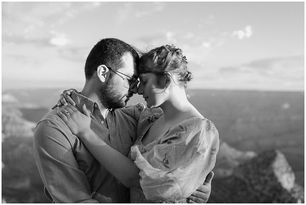  Partners lean foreheads on each other for Lucy Bouman Photography 