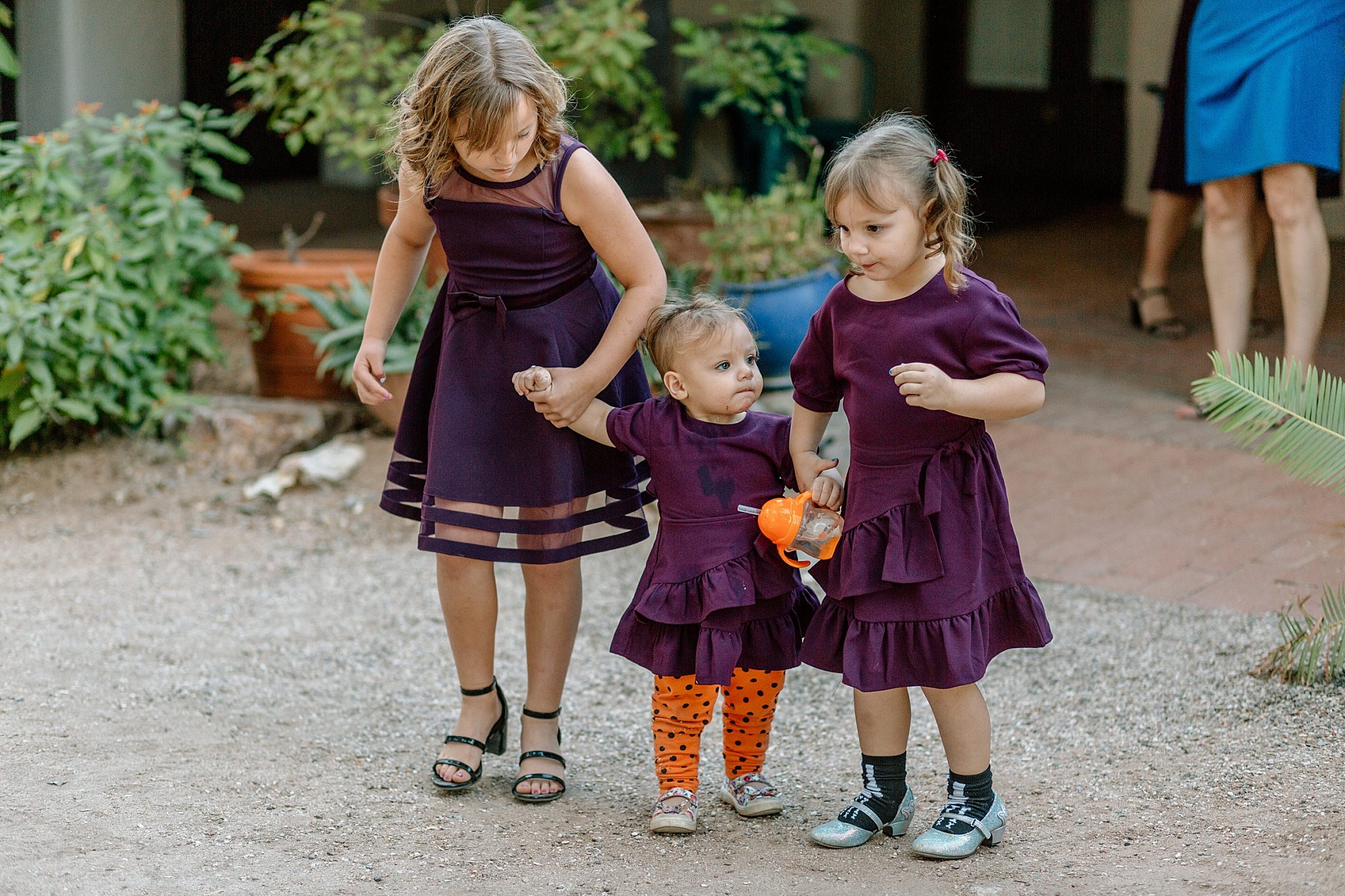  children walk down aisle at Tucson botanical gardens ceremony 