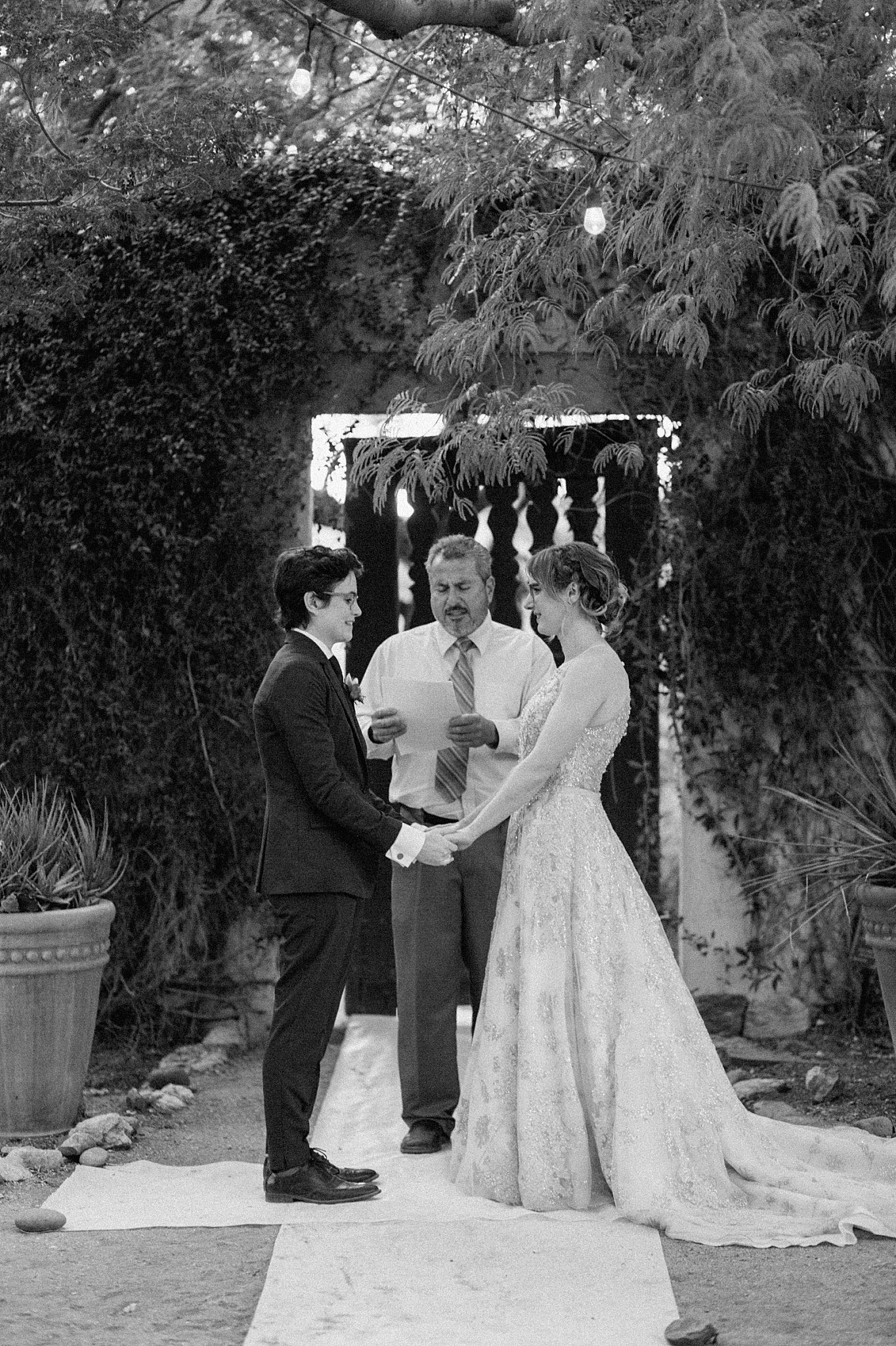  couple exchanges vows by Lucy B Photography 
