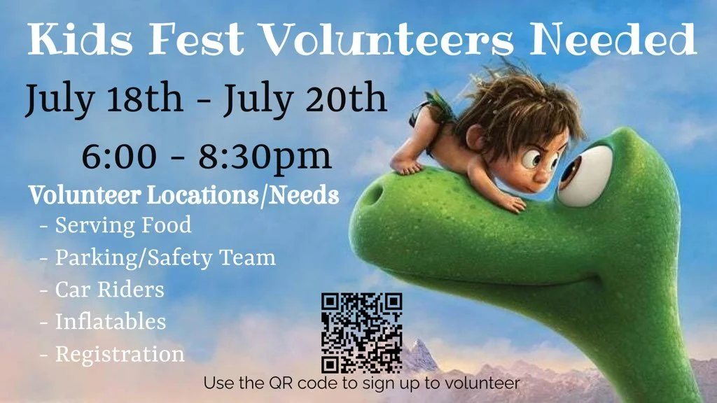 Volunteer to help with Kids Fest