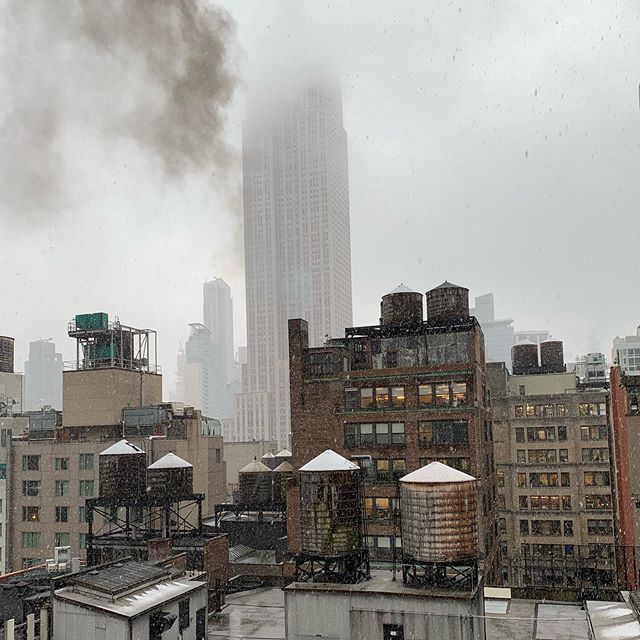 Things are looking a bit 19th Century over here on West 38th street.