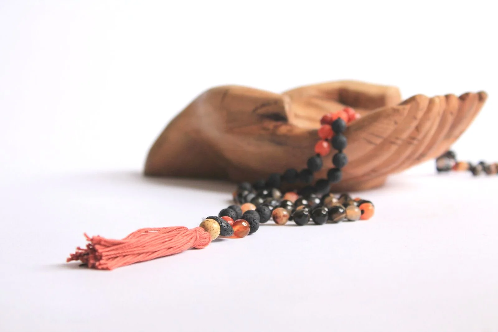 ELEMENT SERIES | FIRE | VOLCANIC Malas For Tatas 100% of the proceeds from each sale go directly to our current recipient so they can fund holistic self-care treatments.