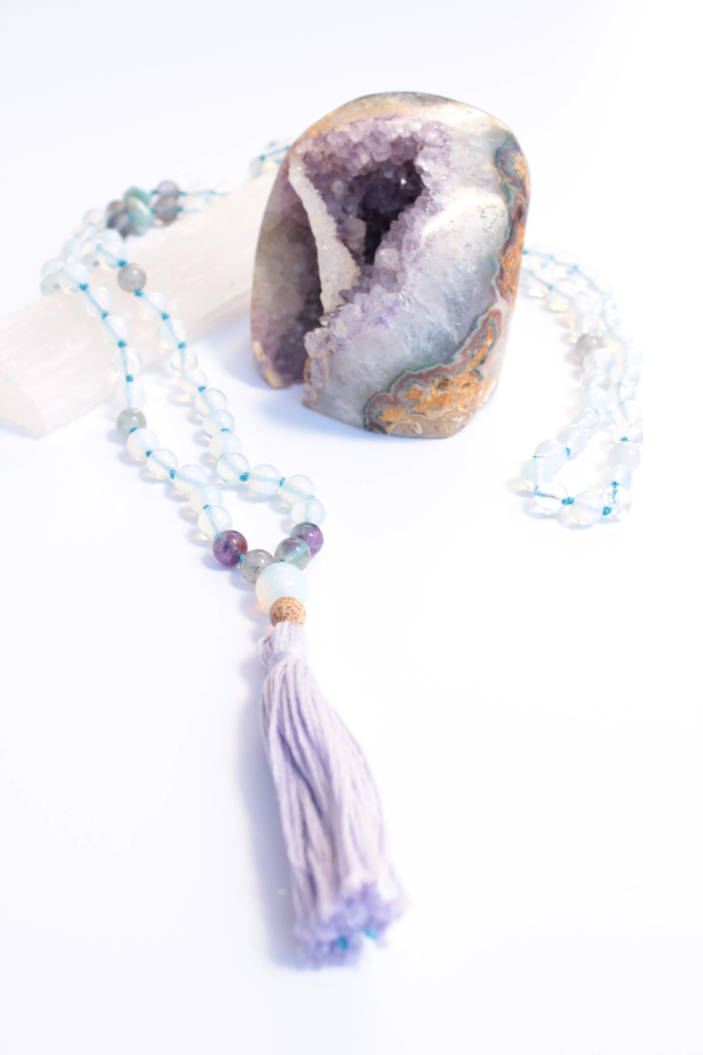 ELEMENT SERIES | AIR | ETHER Malas For Tatas 100% of the proceeds from each sale go directly to our current recipient so they can fund holistic self-care treatments.