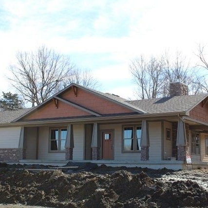 Model home will be on the KC HBA spring homes tour #craftsmanhome