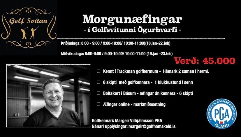 Fr&aacute;b&aelig;r undirb&uacute;ningur fyrir golfsumari&eth; 2022. &AElig;fingar sem skila &aacute;rangri @golfsvitan