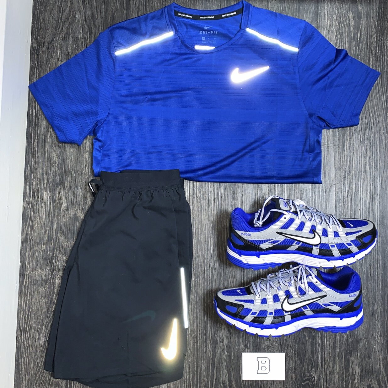 all blue nike outfit