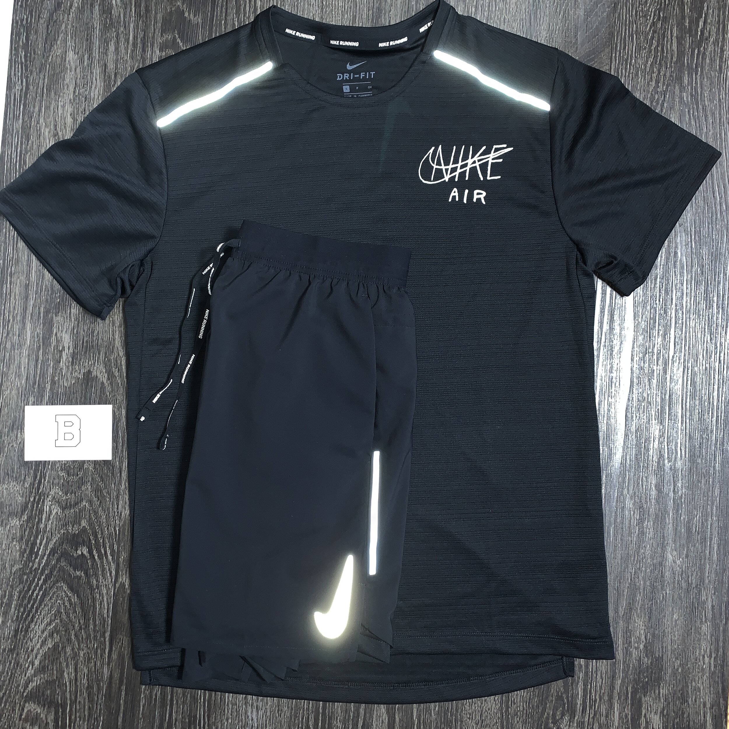 nike miler t shirt black