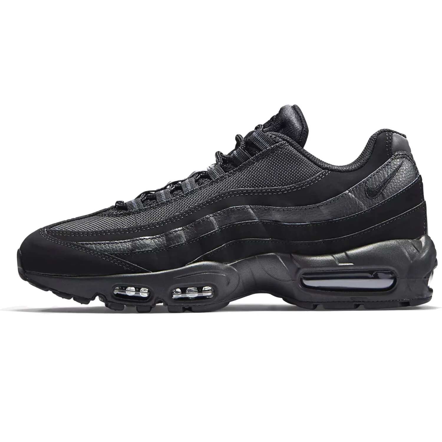 all black nike 95