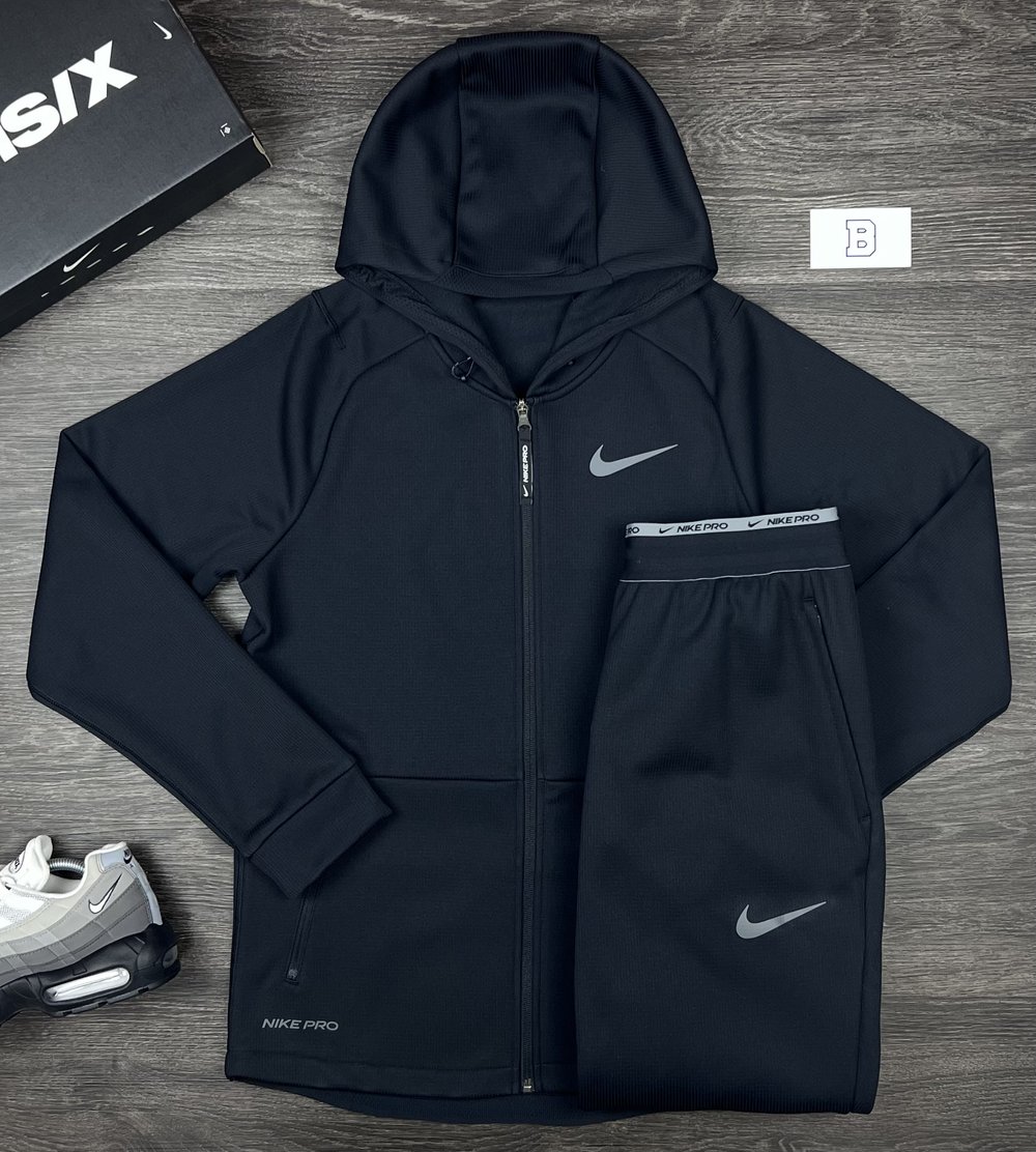 Nike Pro Therma Tracksuit Black —