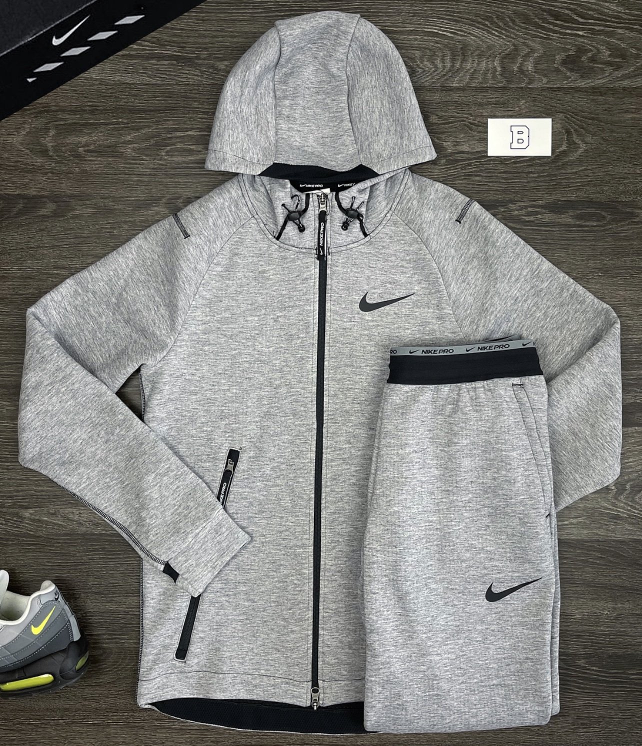 Nike Pro Therma-FIT Heather Grey 