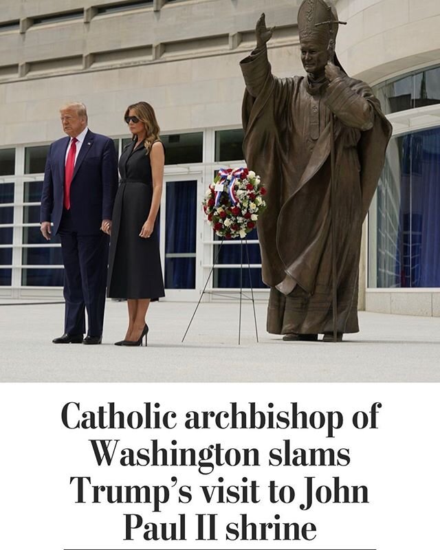 Religion is not a prop.  The Episcopal Bishop of Washington, the Roman Catholic Archbishop of Washington as well as Pat Robertson, televangelist concur.  Don&rsquo;t start looking for a Temple next for your pathetic photo-ops - Stay away Trump.
https