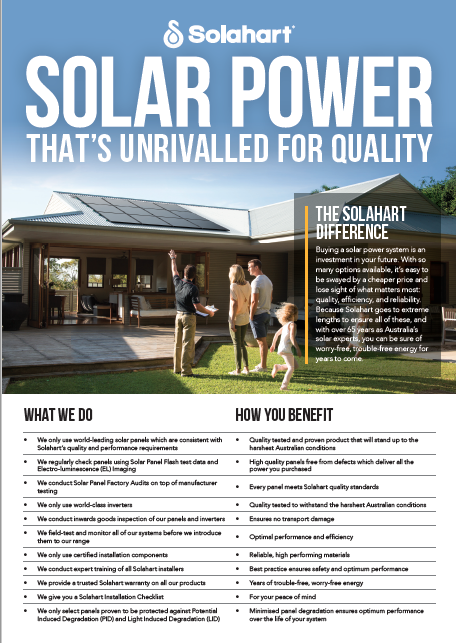 Solahart Solar PV