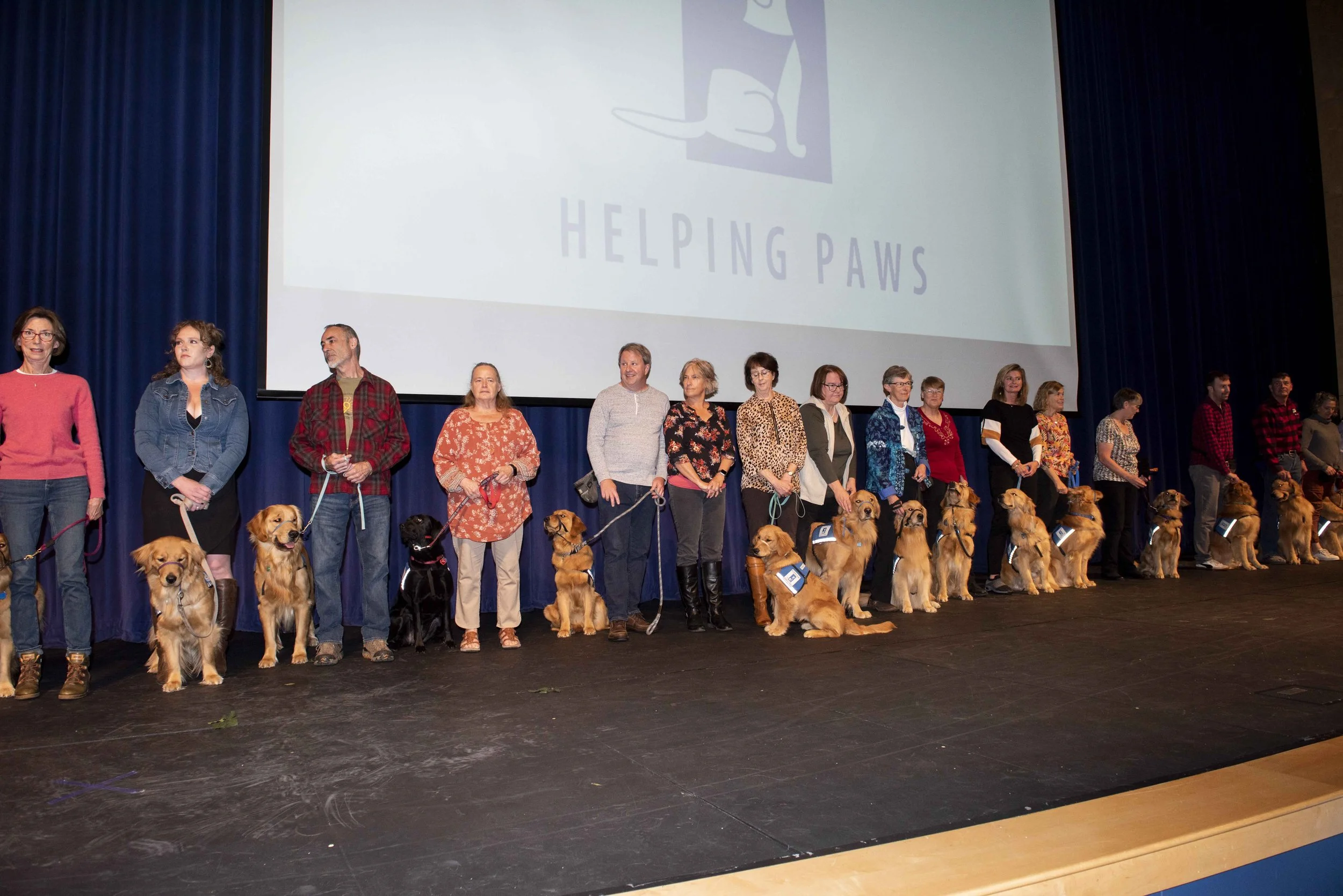 Service Dog Graduation Ceremony in Honor of Helping Paws 