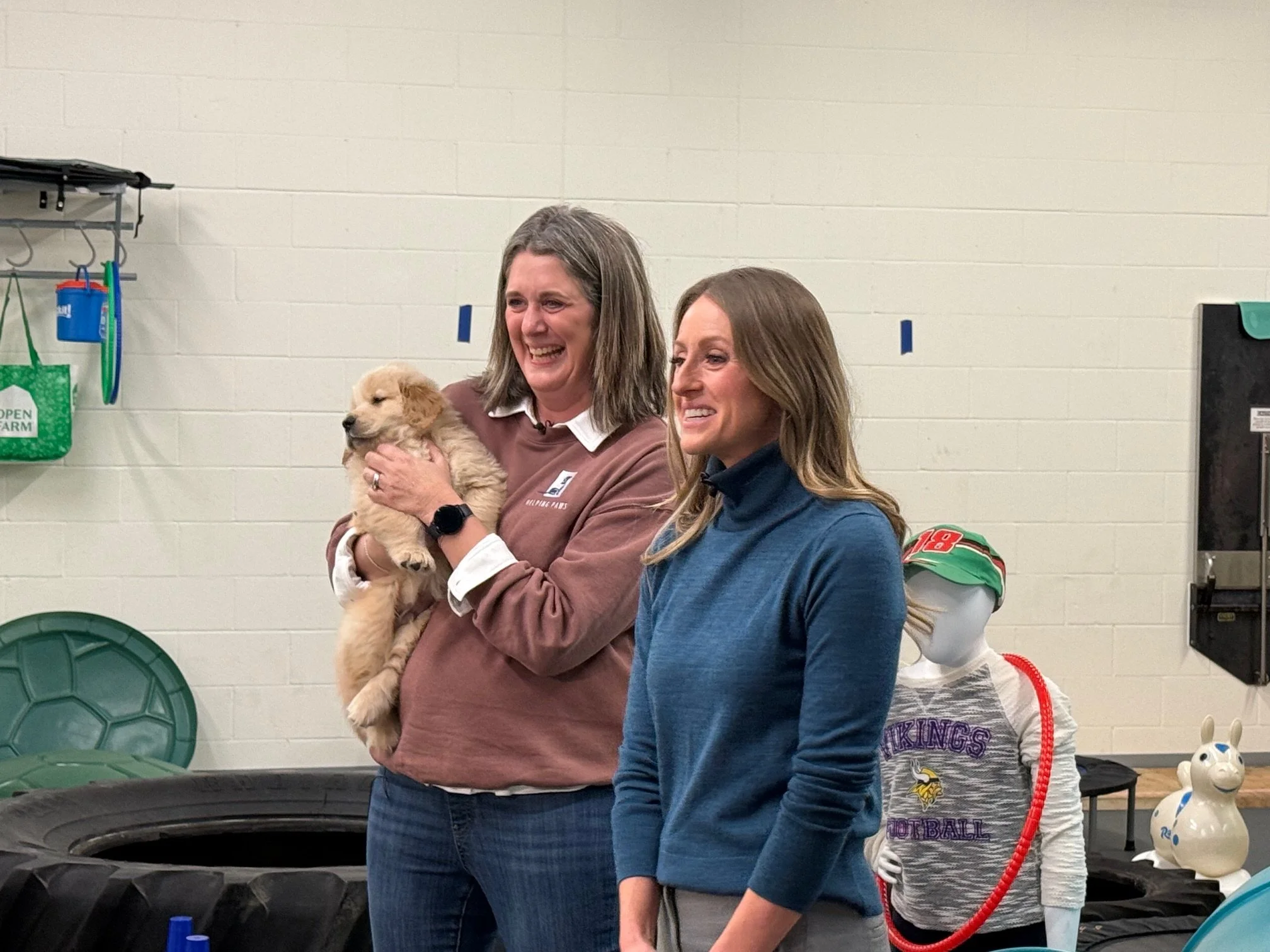Shayne Wells of Fox 9 Visits the Herman Puppy Enrichment Center