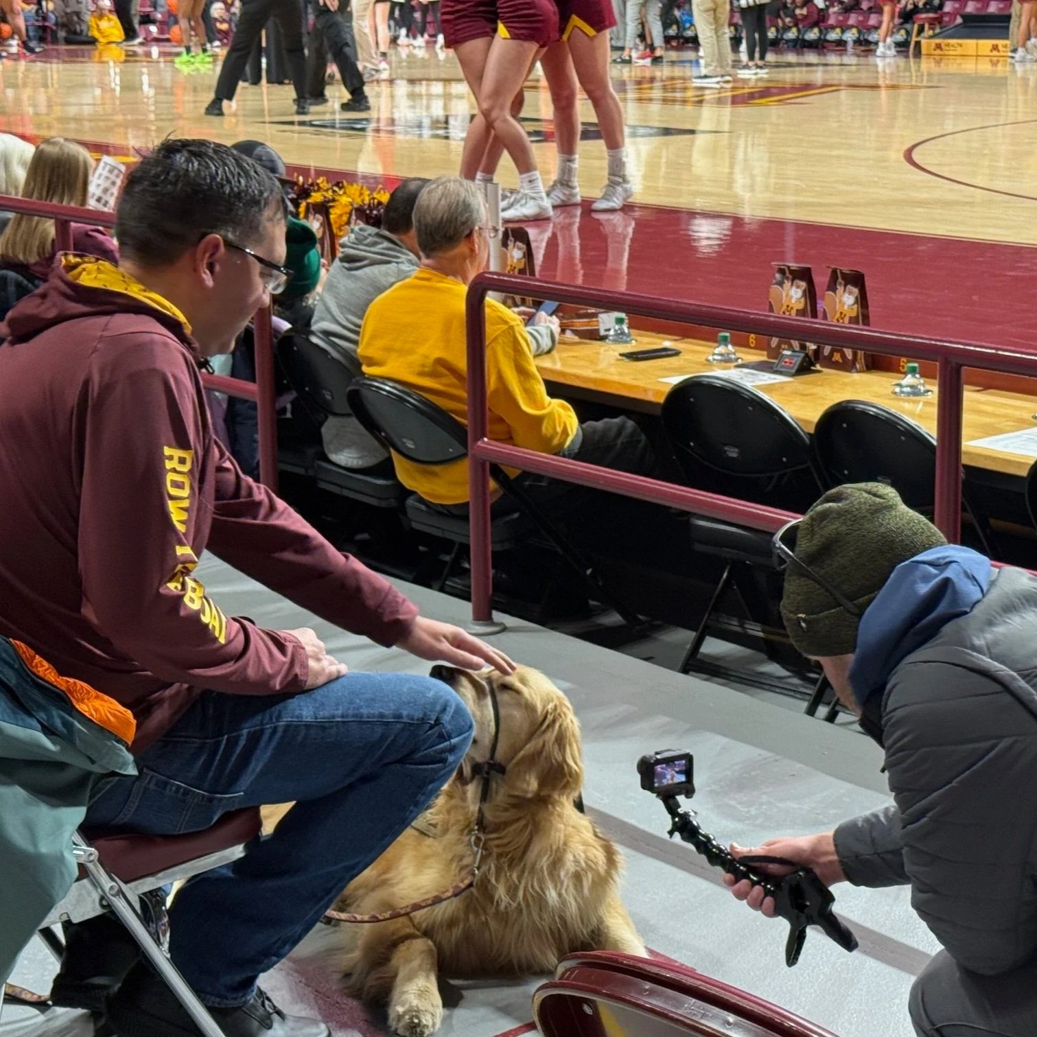 Veteran Living with PTSD Relies on Gopher Women's Basketball, Service Dog to Heal
