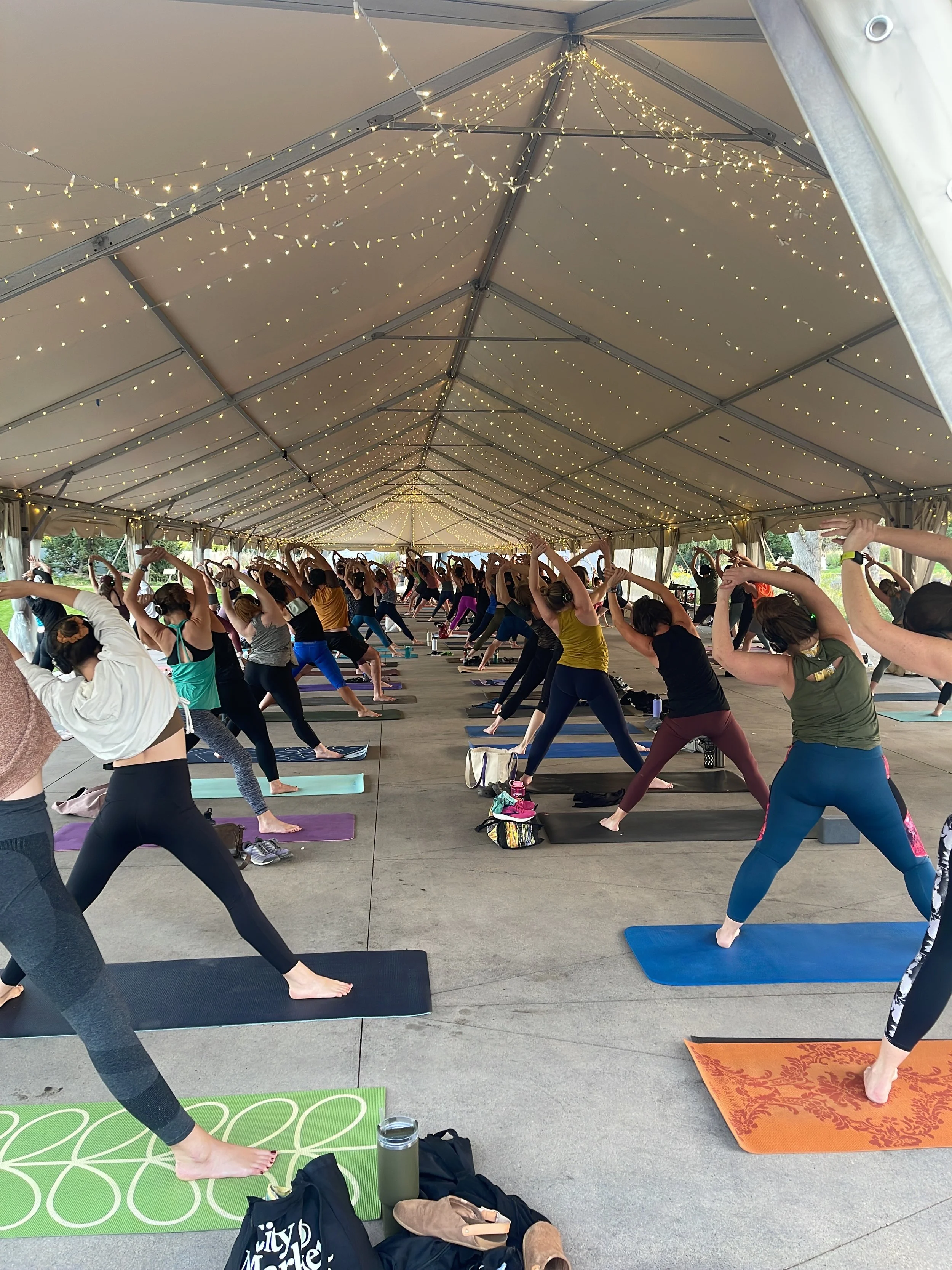 Sunset Yoga with Silent Disco at Denver Botanic Gardens