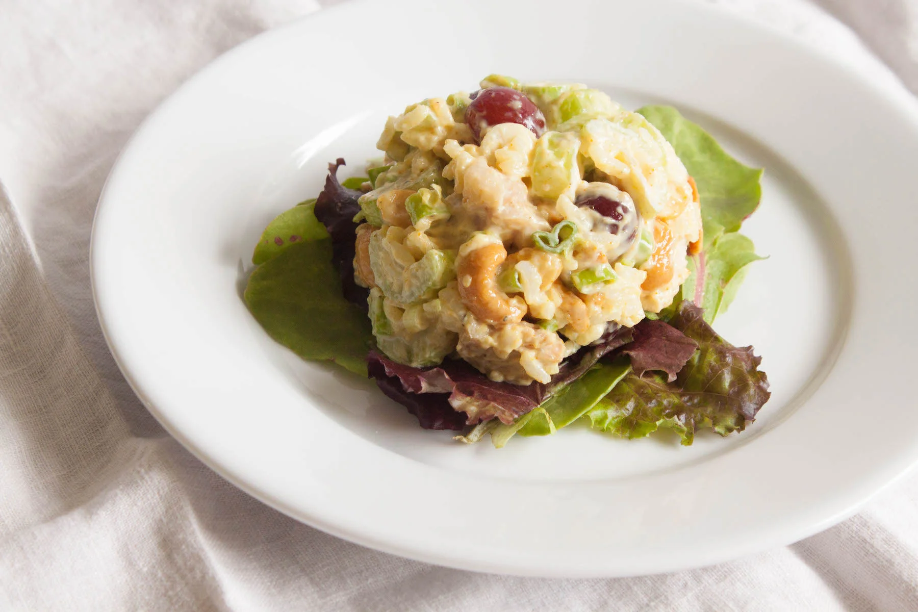 Curried Chicken, Rice, Grape and Cashew Salad — Beyond the Kitchen Door
