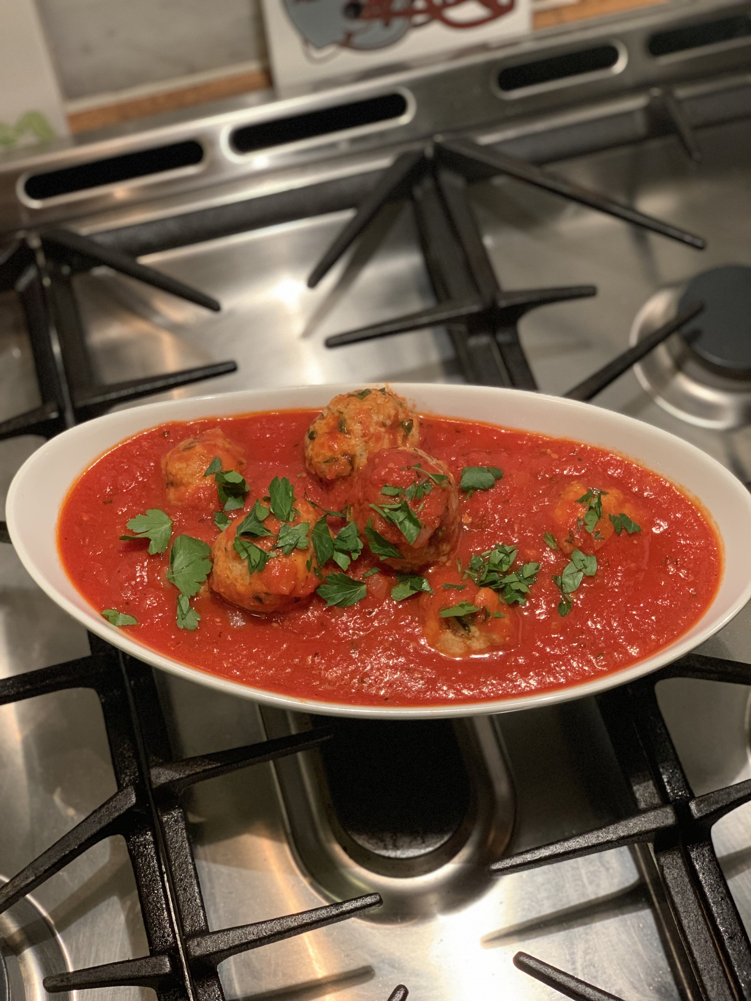 Chicken Meatballs with Tomato Sauce