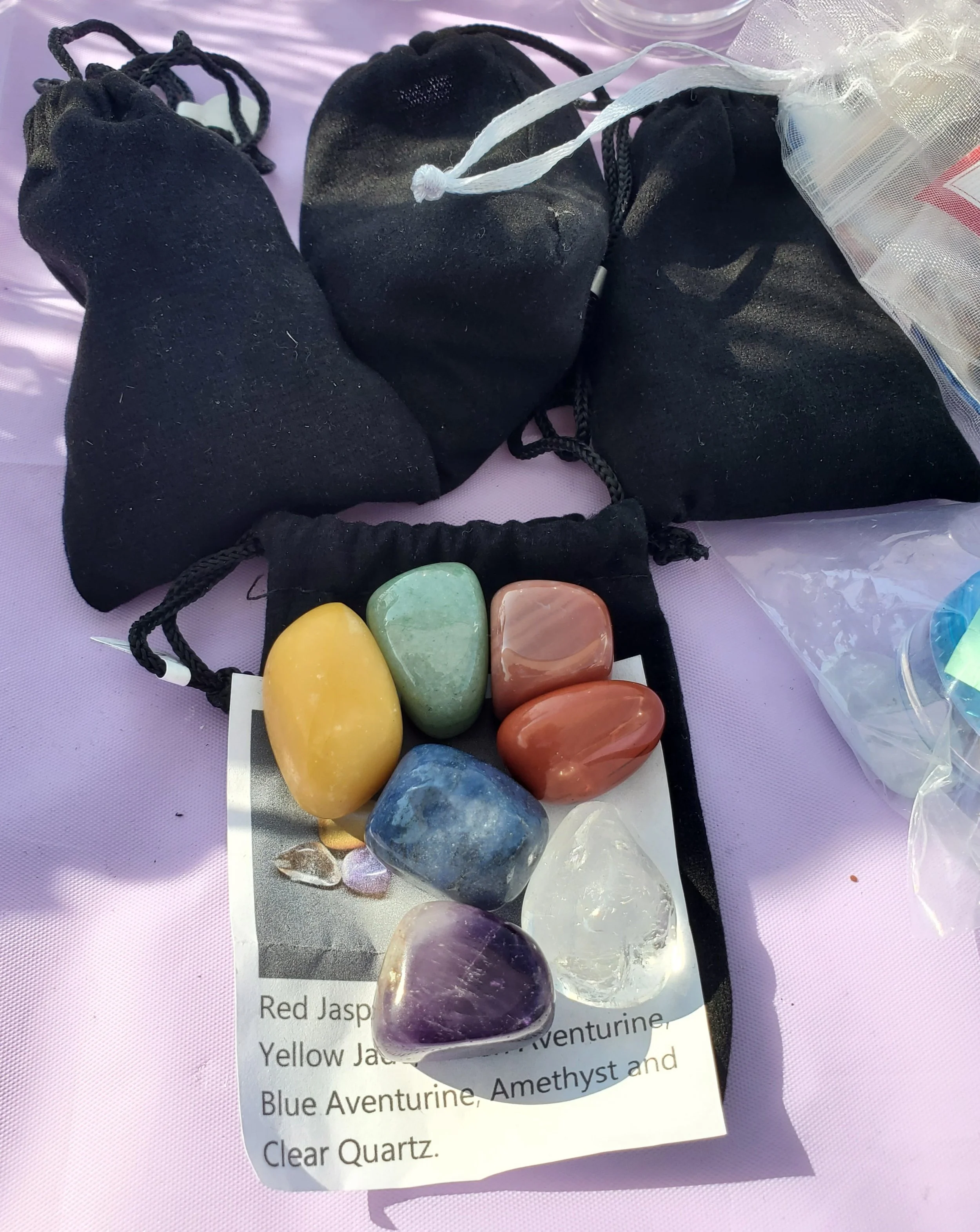 Charka Stone, Zodiac, Moon, Healing and Intention Stone sets