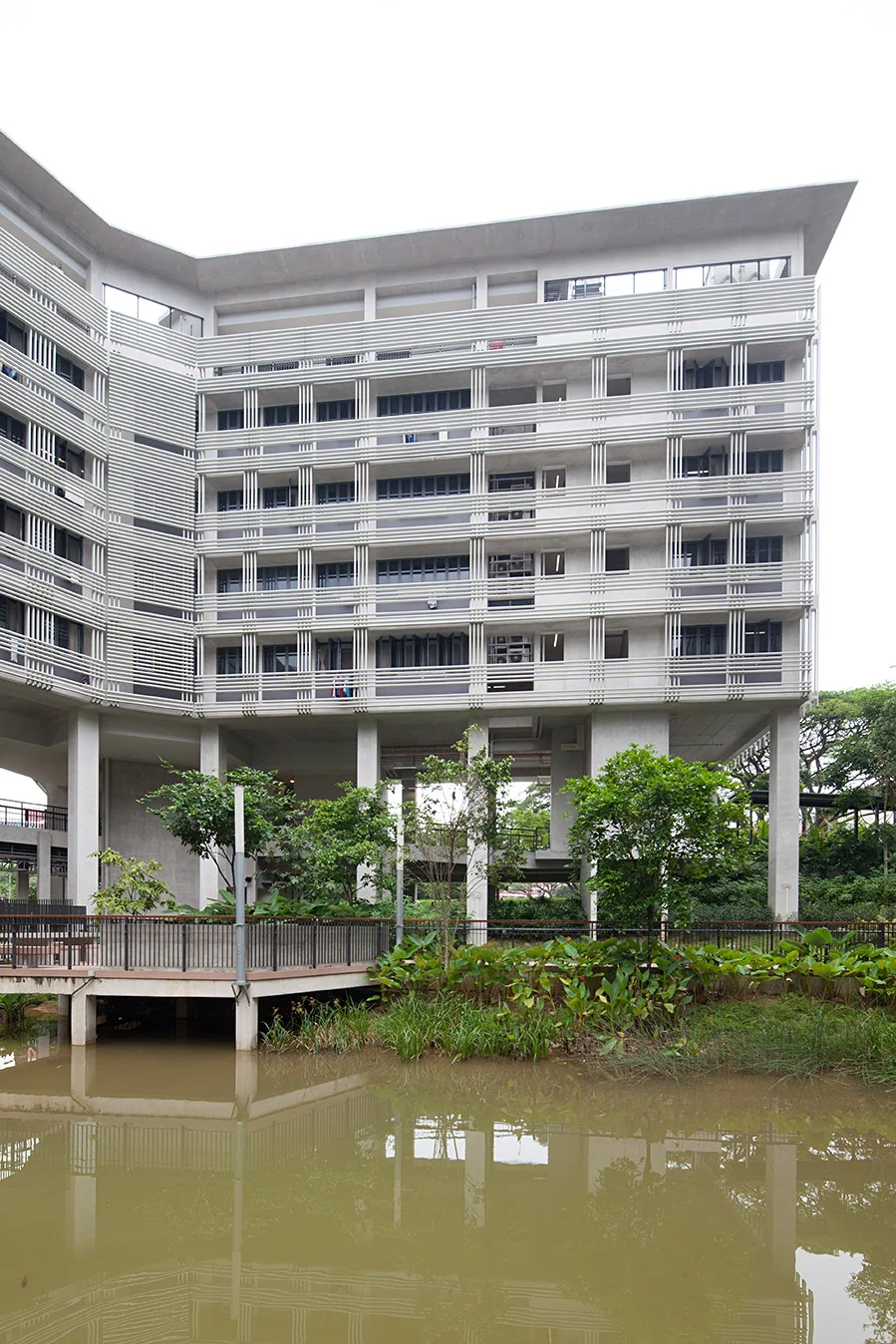 Architecture of Residential Hall at Nanyang Drive for Nanyang Technological University