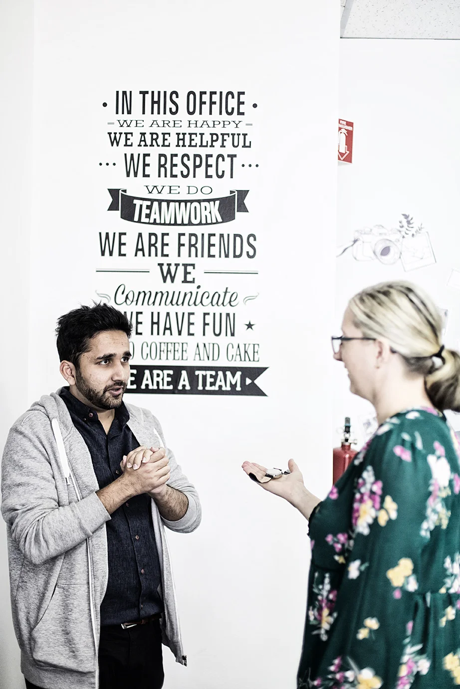 Communication between staffs