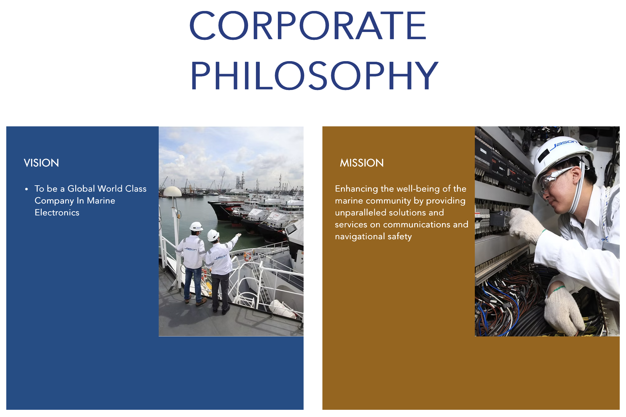 Photography for Jason Marine website