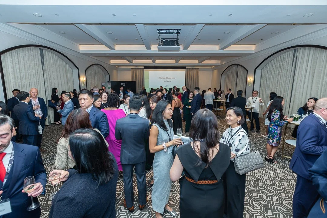 Inside Raffles hotel ballroom filled with lawyers