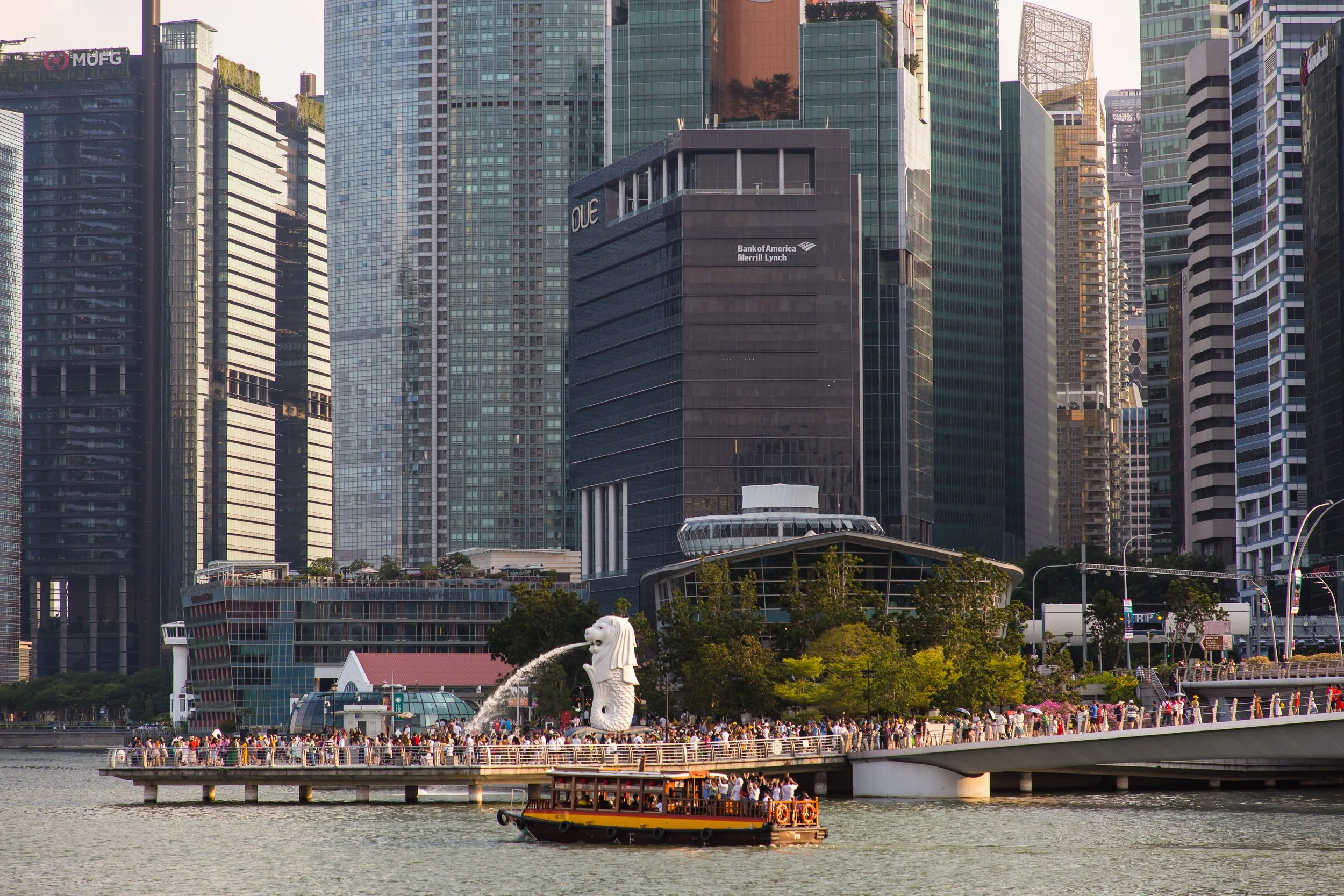 Capture the energy of Singapore’s iconic Merlion Park — a lively blend of travelers, cityscape, and timeless architecture. Learn how to compose striking images in the heart of Marina Bay with our private photography tour.