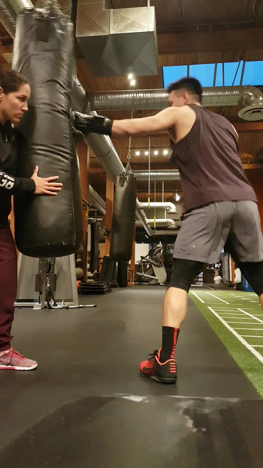 Hunter Wang, Avos Strength boxing and training client