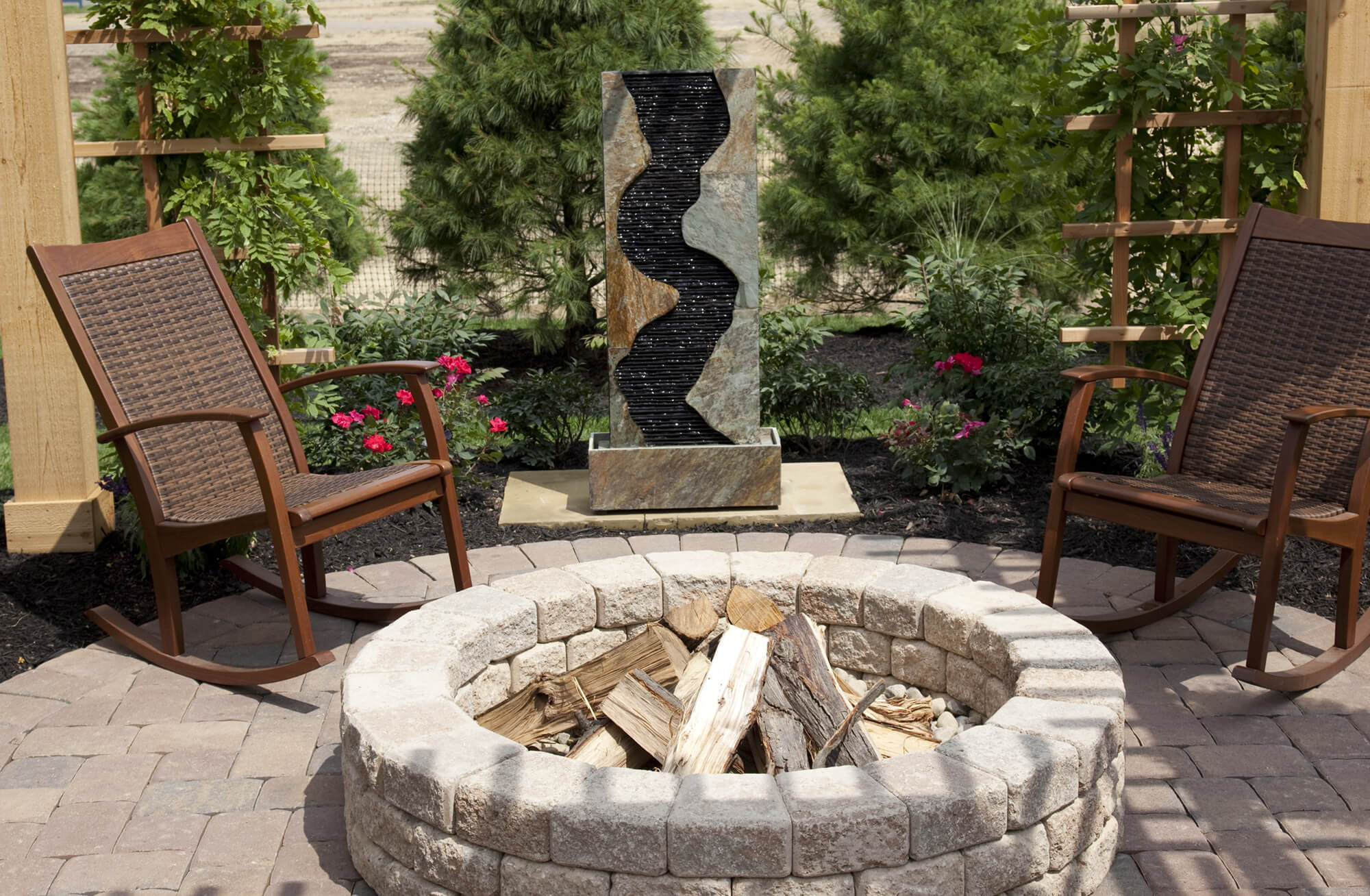 Seating around Fire Pit