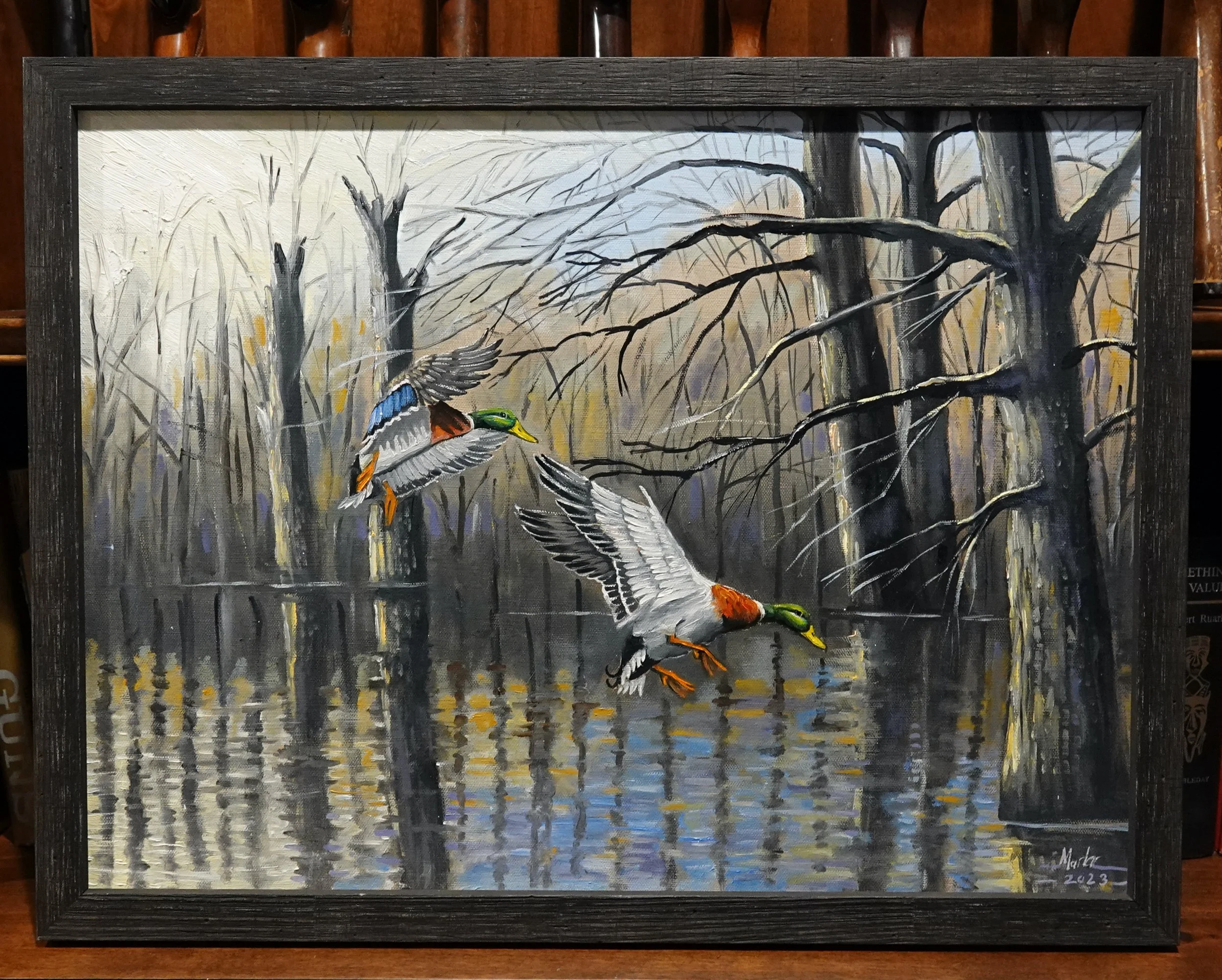 DRAKES, 20X26" Framed.