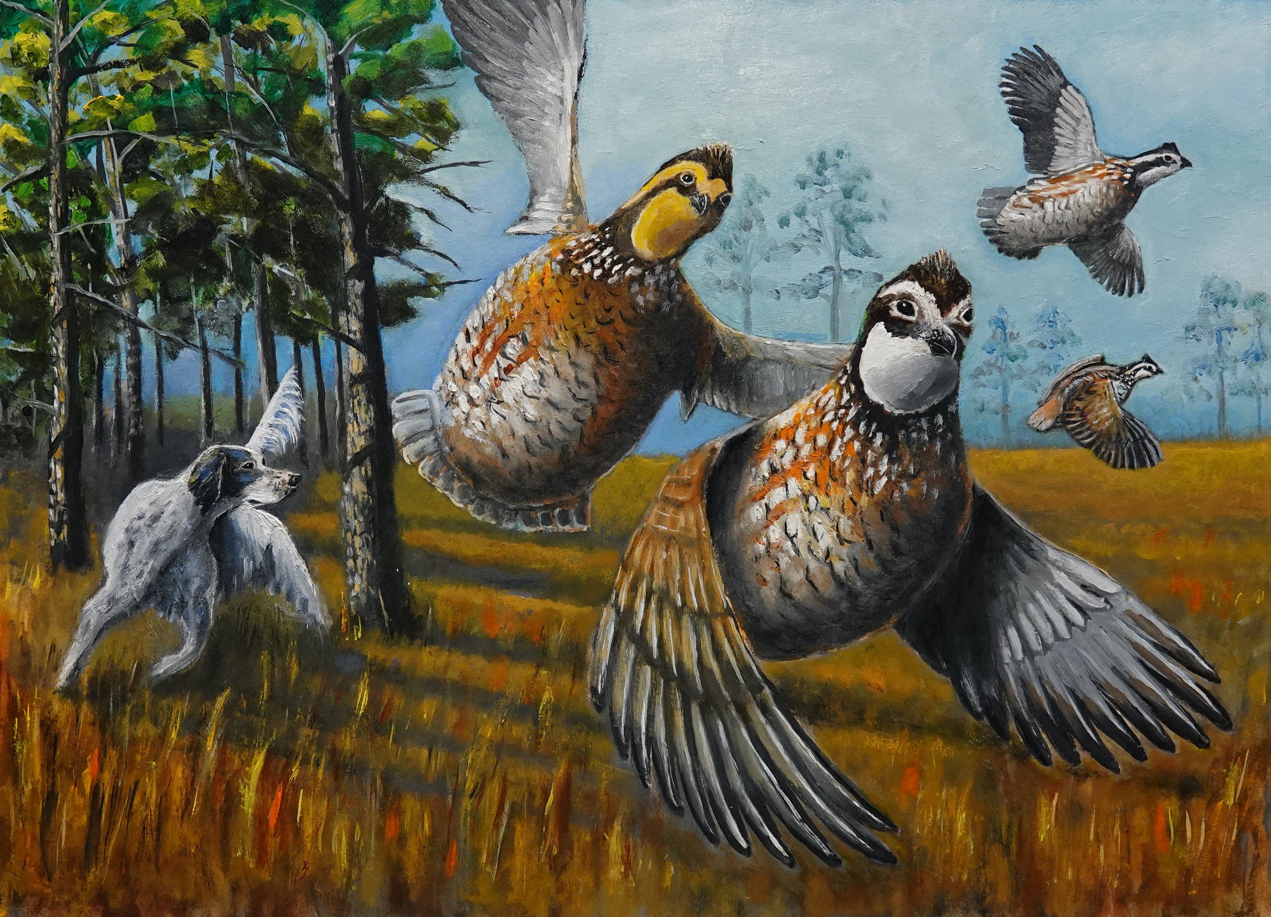 PINE PLANTATION 16.5x22" Framed.