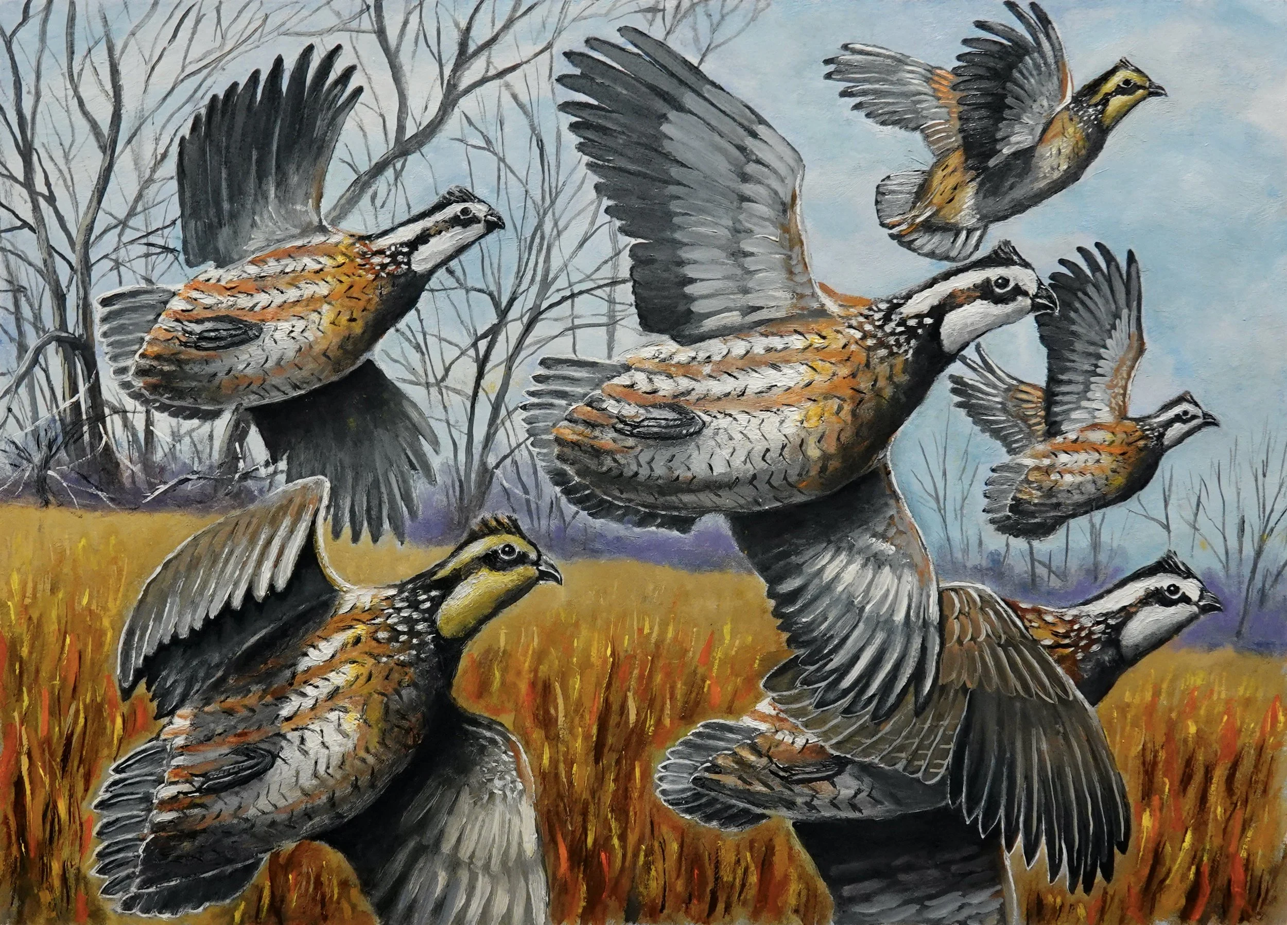 FLUSHED 16.5x22" Framed.