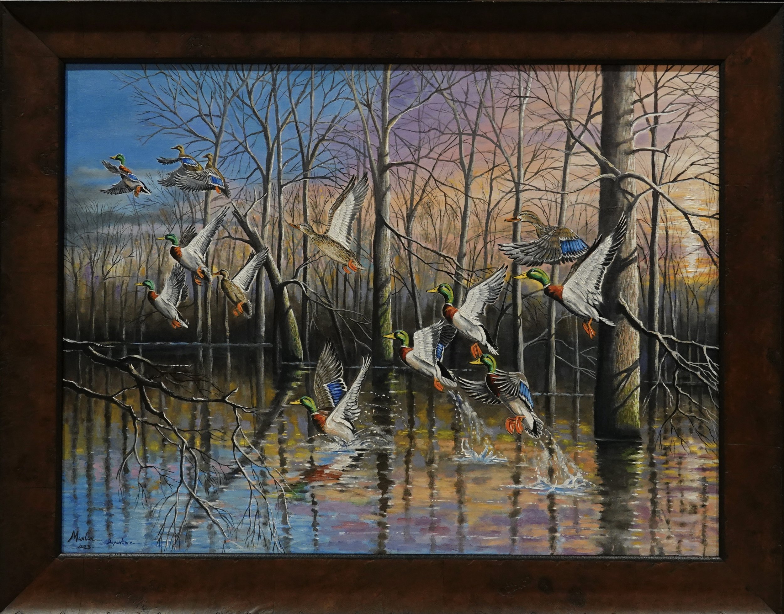 Departure, 35X45"  Framed.