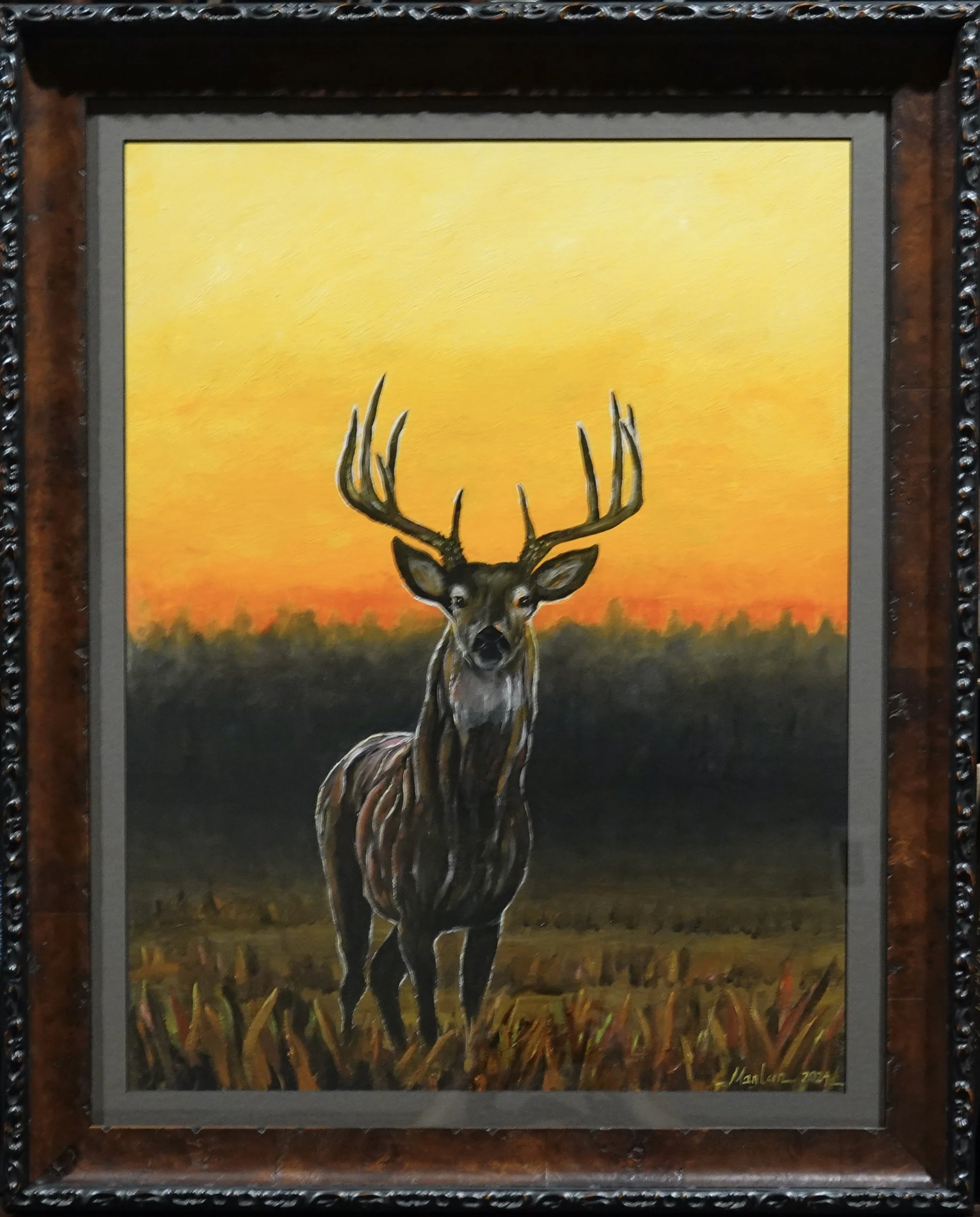 THE KING, 29.5x24" Framed.