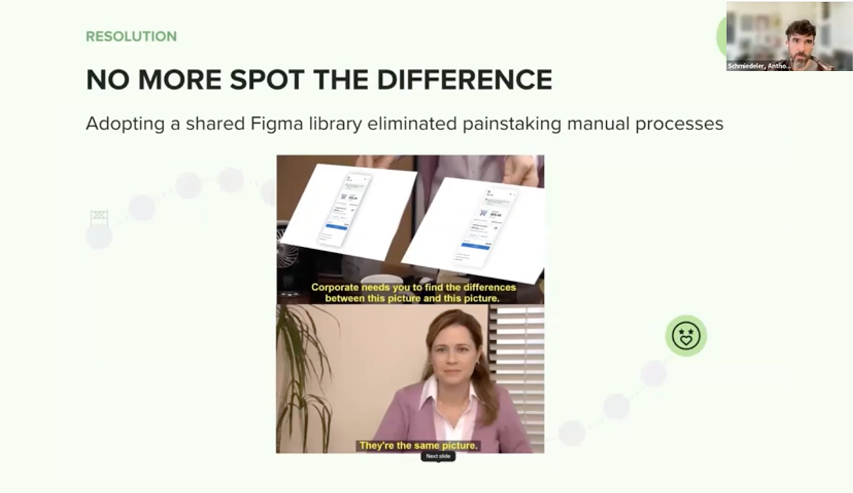 Sharing library benefits with 300 design practicioners