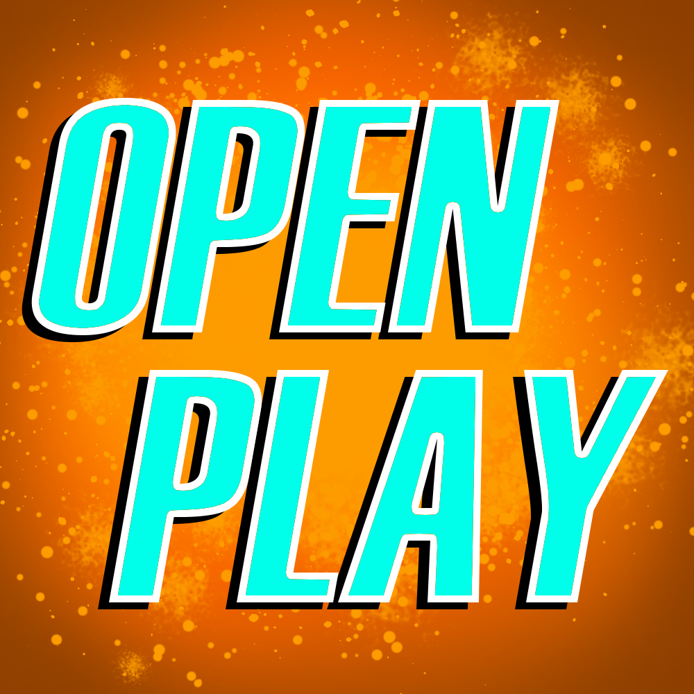 Open Play 9am to 7pm
