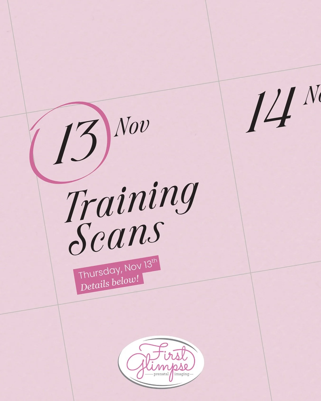 ✨ We&rsquo;re so excited to be adding a new member to our team! To welcome her to the First Glimpse family and help her get comfortable with our machine and facility, we&rsquo;re offering another date of 𝗧𝗥𝗔𝗜𝗡𝗜𝗡𝗚 𝗦𝗖𝗔𝗡𝗦 at special 𝗗𝗜𝗦?