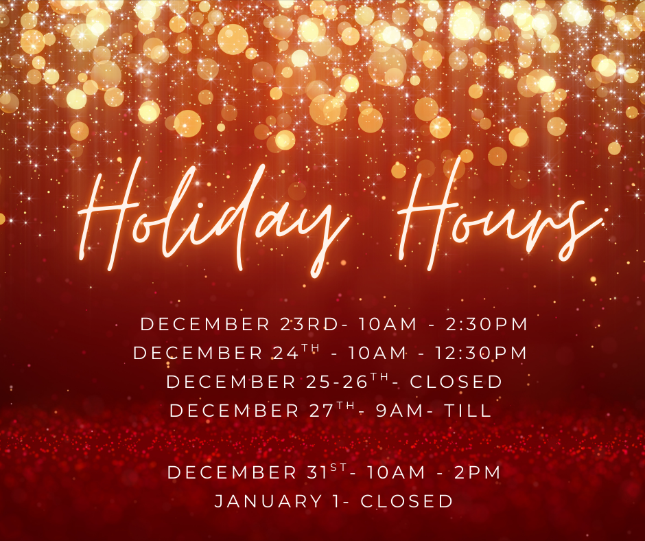 Holiday Hours