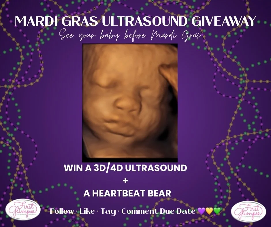 🎭💜💛💚 MARDI GRAS ULTRASOUND GIVEAWAY 💚💛💜🎭

See your baby before Mardi Gras ✨

ONE lucky mama will WIN:
👶 A 3D/4D ultrasound
💓 A heartbeat bear

✨ HOW TO ENTER:
✔️ Follow @firstglimpsebr 
✔️ Like this post
✔️ Tag at least one friend 
✔️ Comme