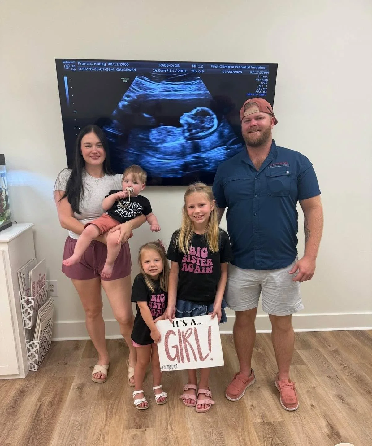 💖 It&rsquo;s a GIRL! 💖
Looks like this sweet family is adding another little princess to the crew! Congratulations to Mom, Dad, the proud big sisters, and big brother&mdash;we&rsquo;re so excited for you all! 🎀👶