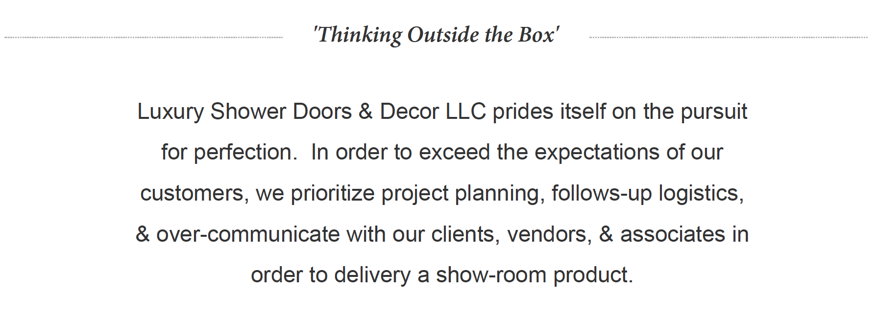 Luxury Shower Doors and Decor