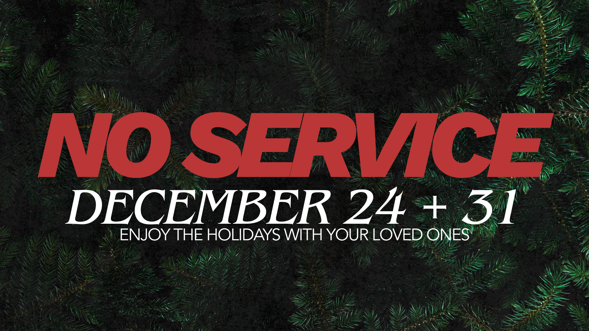 No Wednesday Night Services