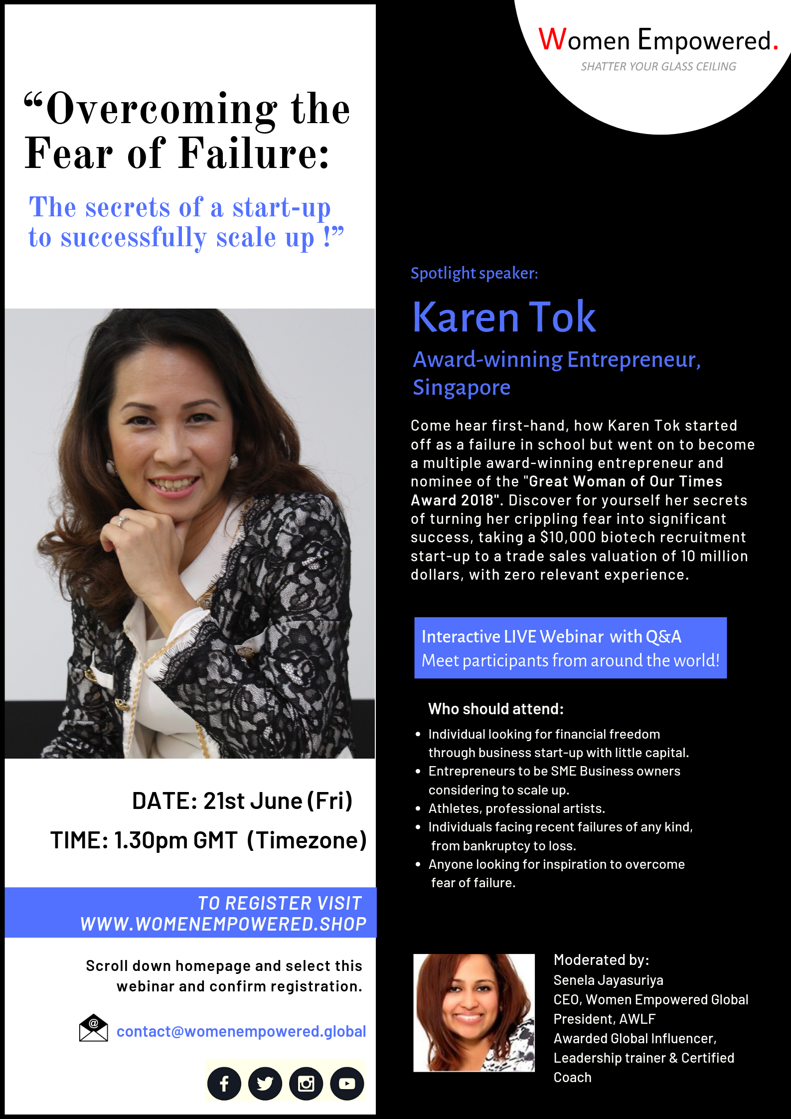 "The Secrets of a start-up to successful scale up" UPCOMING LIVE WEBINAR: