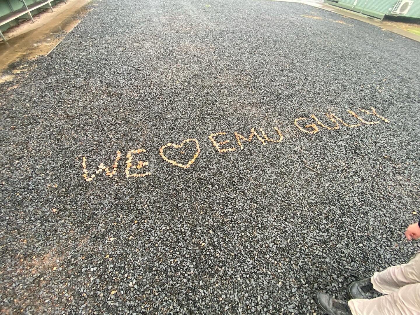 When a group leaves us a message on the ground&hellip; 🥺 We are so grateful for the work that we get to do. Thank you for giving us the opportunity to inspire, challenge and empower!