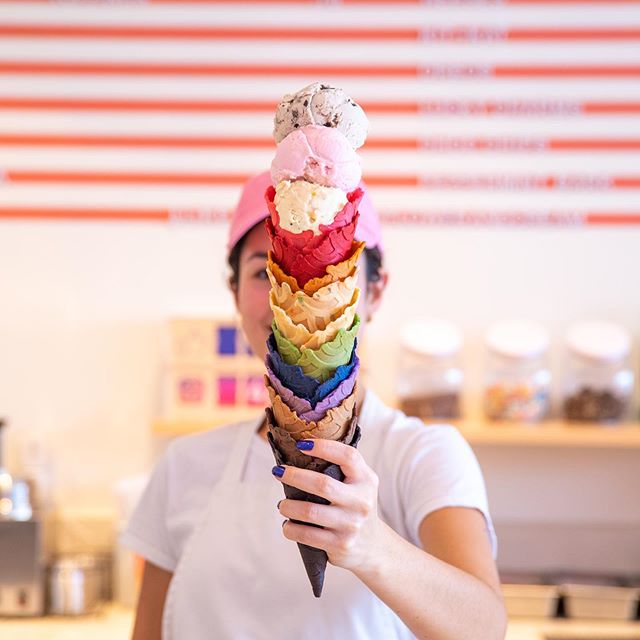 Can&rsquo;t decide on a cone? Get &lsquo;em all!🍦 🌈